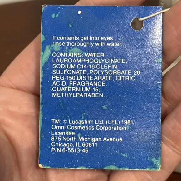 Vintage Star Wars Shampoo Bottles R2D2 Brand New Sealed With TAG 1981 - Picture 7 of 8